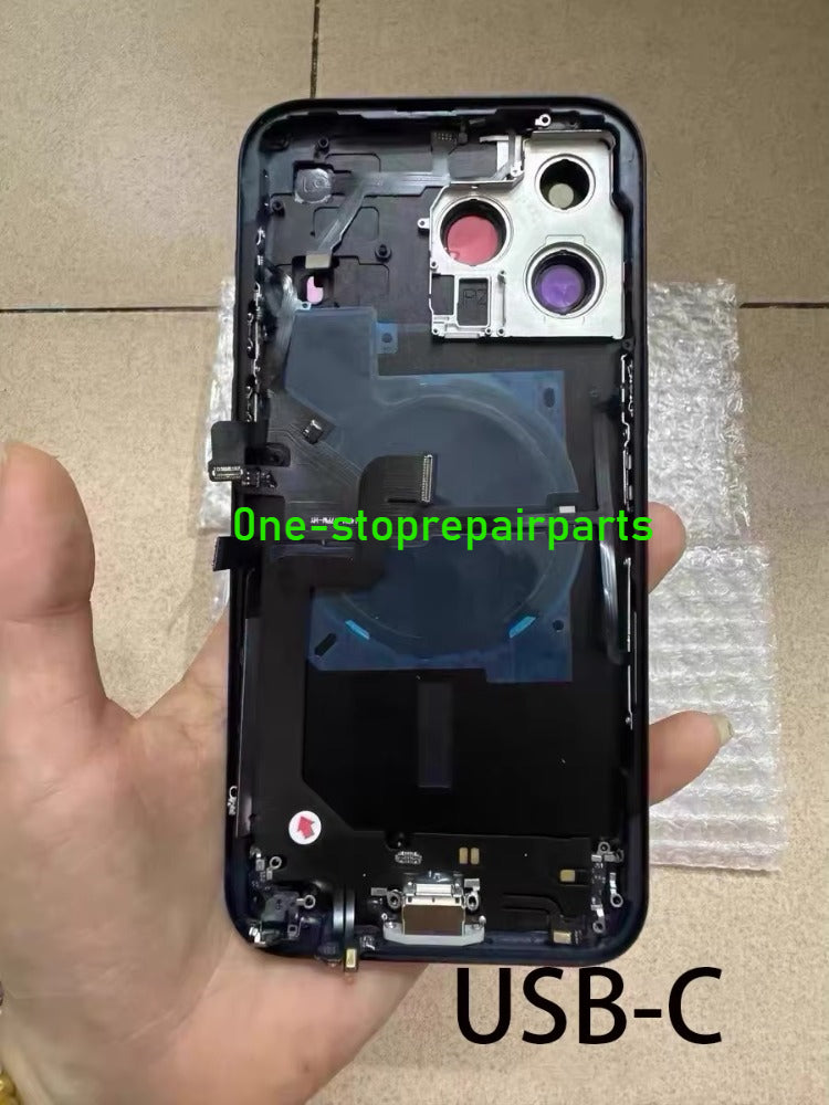 DIY Convertor Housing Back Cover Assembly Compatible For iPhone X XR XS MAX 11 11PRO 12 12PRO 13 Pro 14Pro 15Pro 15 Pro Max To 17 18 17Pro 18Pro Max Backshell Replacement Refitted Chassis Pre-Installed Modified Middle Frame iPhone phone repair parts