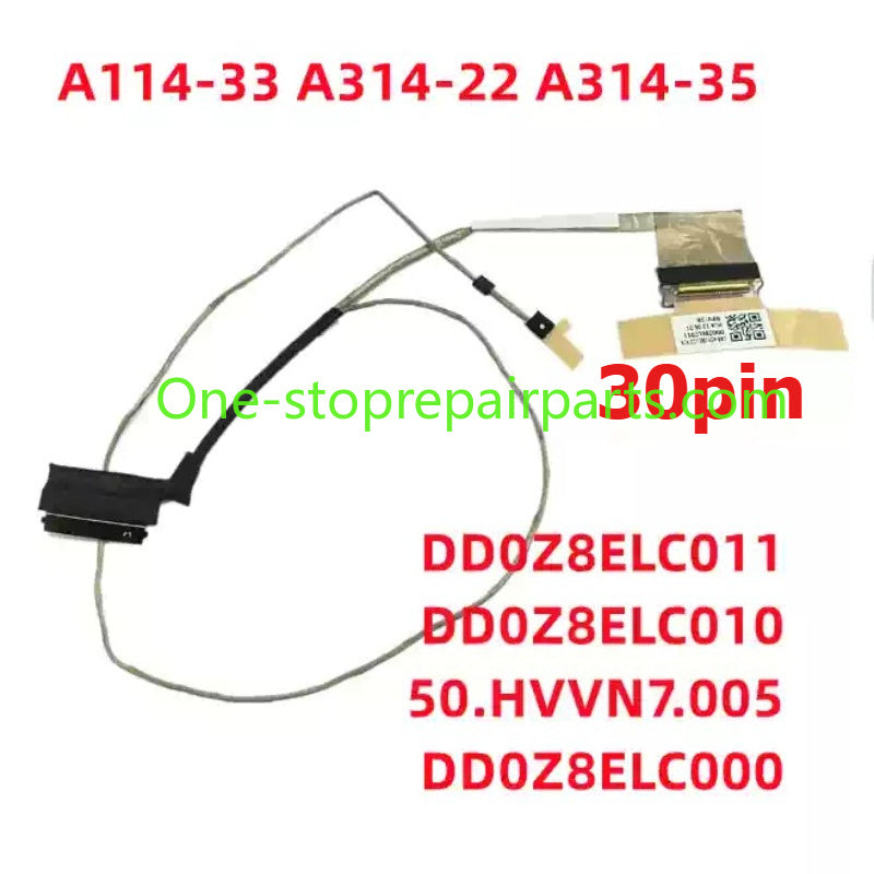 Cover case for Acer Aspire 3 A314 series A314-22 N20Q1 lcd housing bezel palmrest botom hinge cover touchpad DD0Z8ELC011/001/000 LCD Screen Display EDP Cable