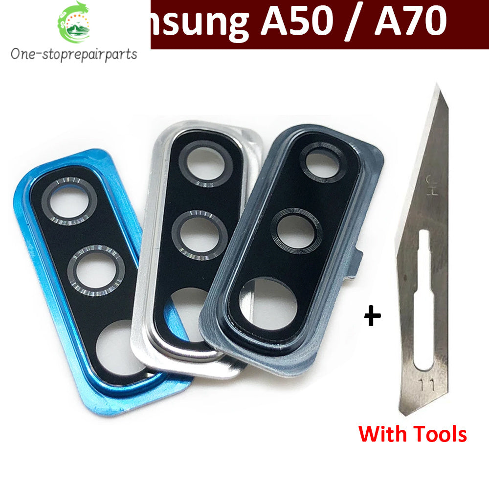 Rear Camera Glass Lens Back Camera Glass Cover For Samsung A50 A505F A70 A705F Samsung phone repair parts