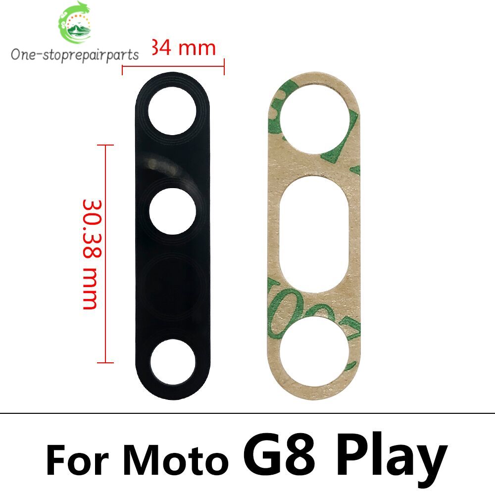 10Pcs/Lot,  Camera Glass For Motorola Moto G8 G9 Plus Play Power Lite Rear Back Camera glass Lens With Glue Adhesive Motorola phone repair parts