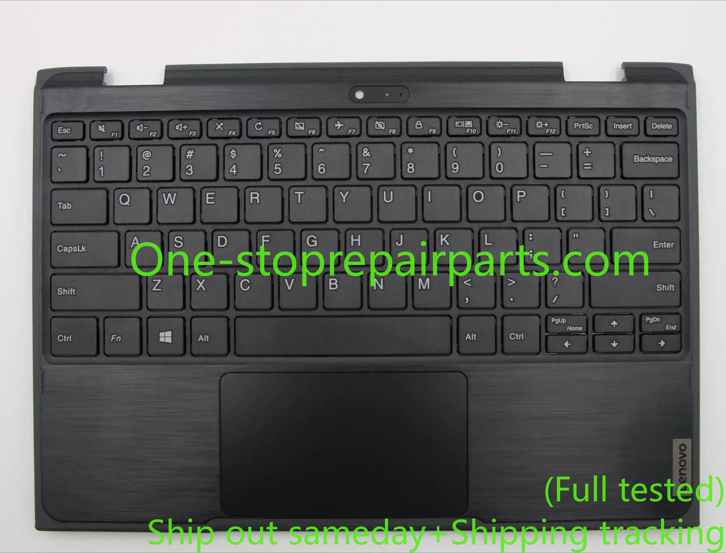 Palmrest with keyboard & touchpad for Lenovo 300e 2nd Gen Notebook Windows 5CB0T45087 C-Cover with keyboard USA English, Non-Backlight, US
