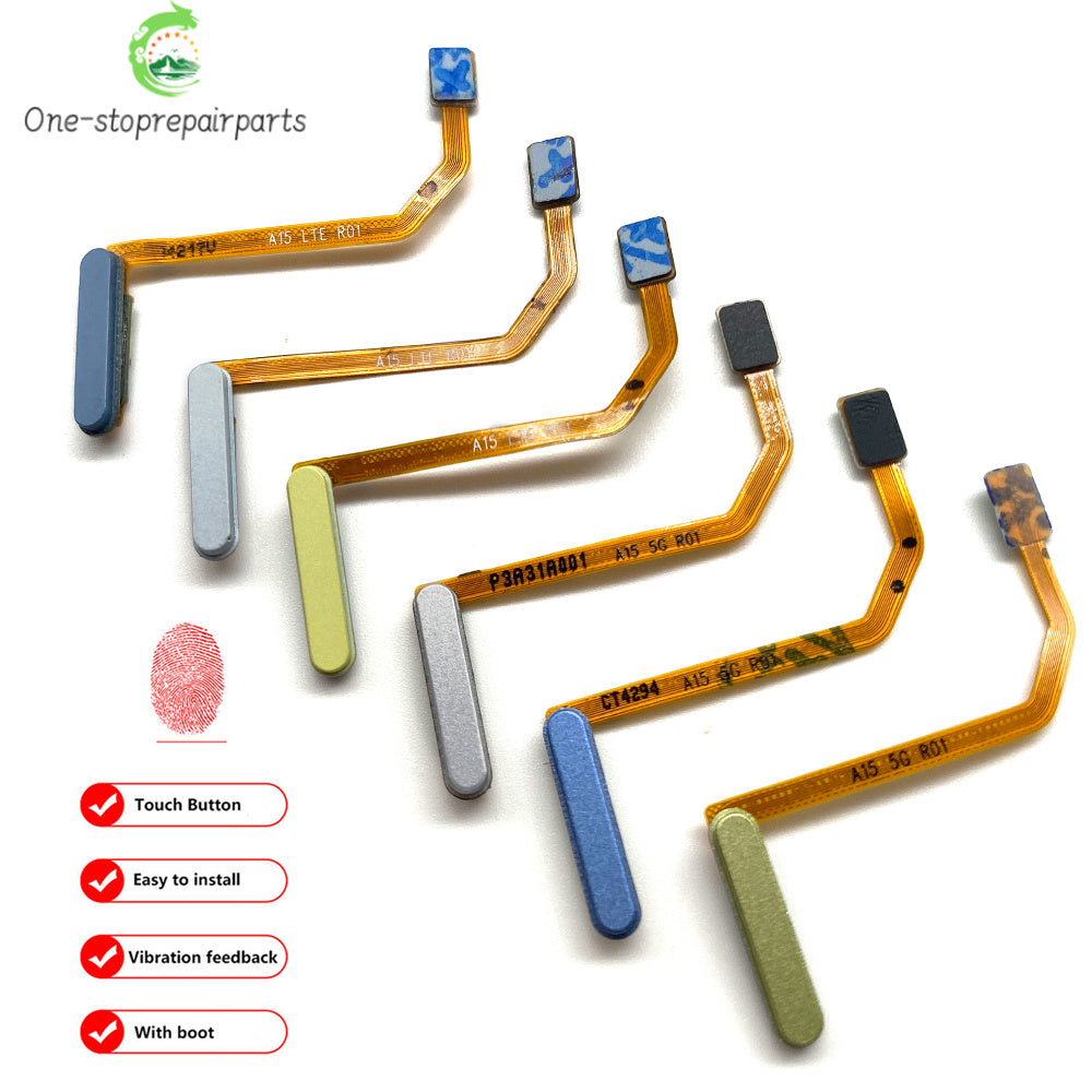 New For Samsung A05s A15 A25 4G 5G Home Button FingerPrint Touch ID Sensor Flex Cable Replacement Parts Samsung phone repair parts