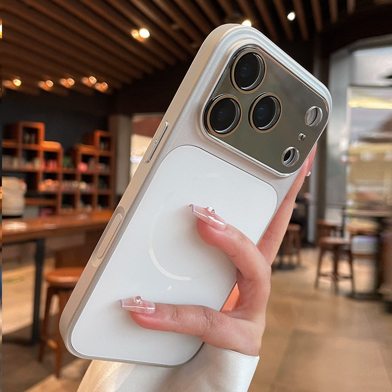 Streamer magnetic suction For iPhone 18promax mobile phone case New iPhone17 new color matte texture Strong magnetic adsorption 16pro with lens film All-inclusive 15 men's and women's cases Phone Accessories
