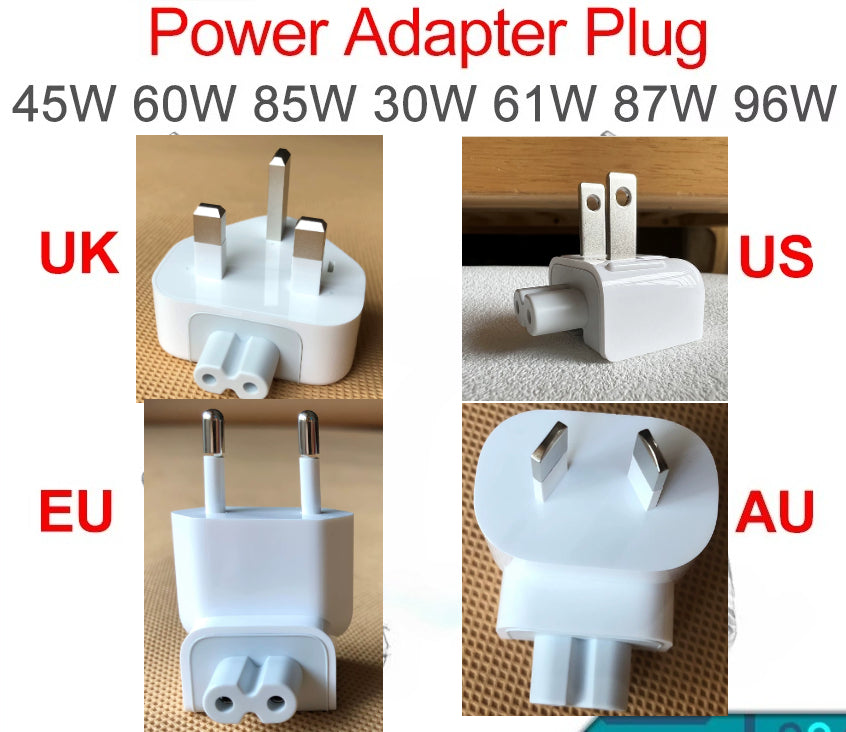 New EU US UK AU Plug Adapter For Macbook Pro Air Magnetic / USB C Power Adapter Plug 45W 60W 85W 30W 61W 87W 96W Adapter Plug Macbook repair parts