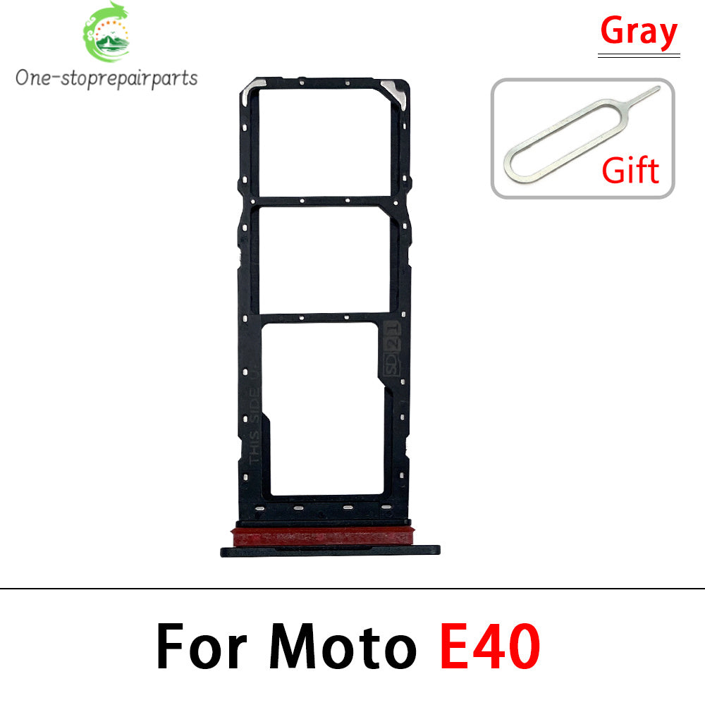 10Pcs/Lot, New For Motorola Moto E6 Play E6s E7 Plus E7i Power E20 E40 SIM Card Tray Slot Holder Adapter Accessories Motorola phone repair parts
