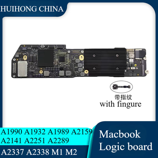 Apple Macbook logic board main board A1990 A1932 A1989 A2159 A2141 A2251 A2337 A2338 M1 M2 A2289 logic board