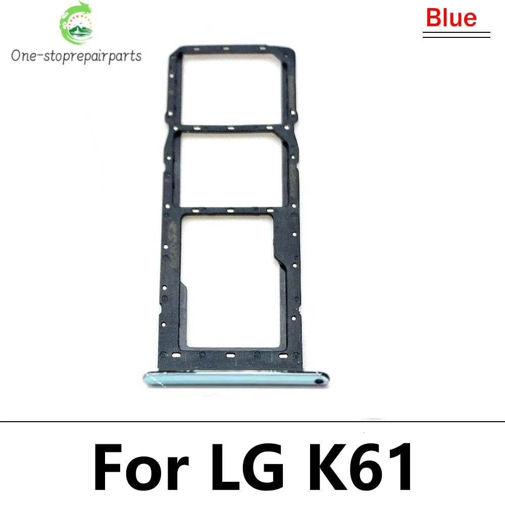 New SIM Card Tray Slot Holder Adapter Accessories For LG K22 K42 K52 K62 K41S K51 K61 K40s K12 Plus Replacement Parts  LG phone repair parts