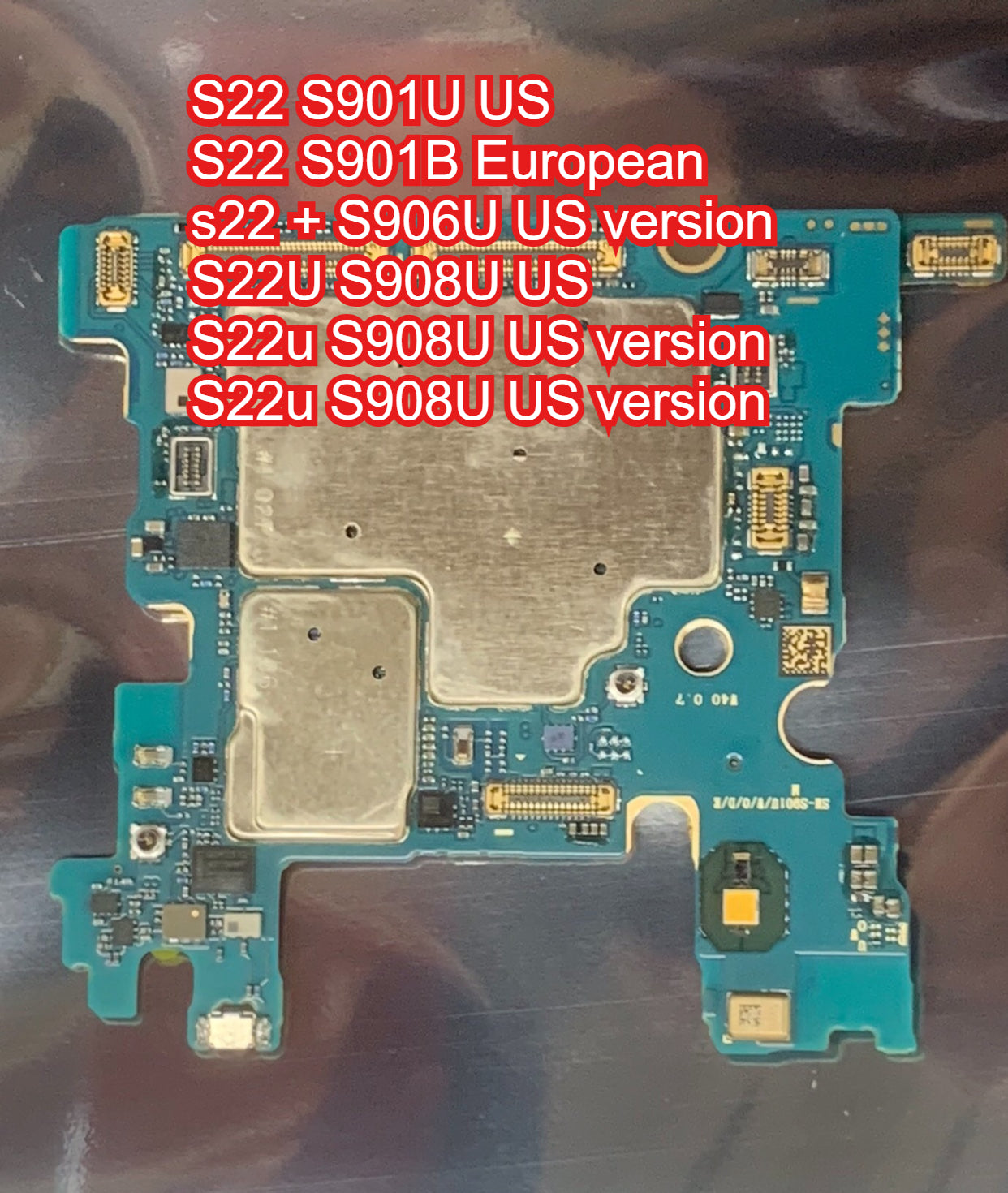 Samsungphone S22 main board S9010 S22U s22 + S9080 main board