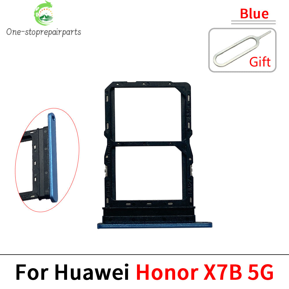 New SIM Card Slot SD Card Tray Holder Adapter For Huawei Honor X7 X7A X7B X7C Replacement Parts Huawei phone repair parts