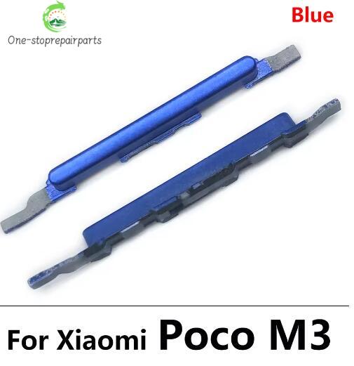 10Pcs, Side Power Button + Volume Side Button For Xiaomi Mi Poco X3 Pro GT M3  Xiaomi  Xiao mi phone repair parts