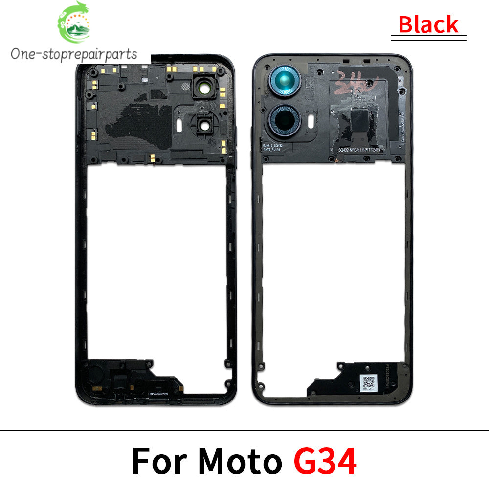 New Middle Frame Holder Housing Bezel Plate For Motorola Moto G04 G23 G34 G53 G54 G62 G72 G73 5G Replacement Repair Parts Motorola phone repair parts