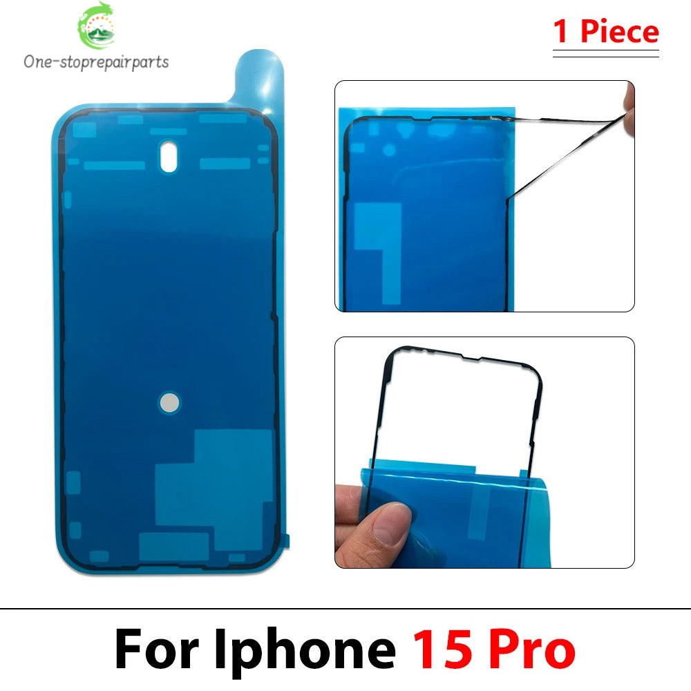 10Pcs Waterproof Sticker For iPhone 11 12 13 14 15 16 17 Pro Max Plus Adhesive LCD Screen Frame Seal Tape Repair Parts iPhone phone repair parts