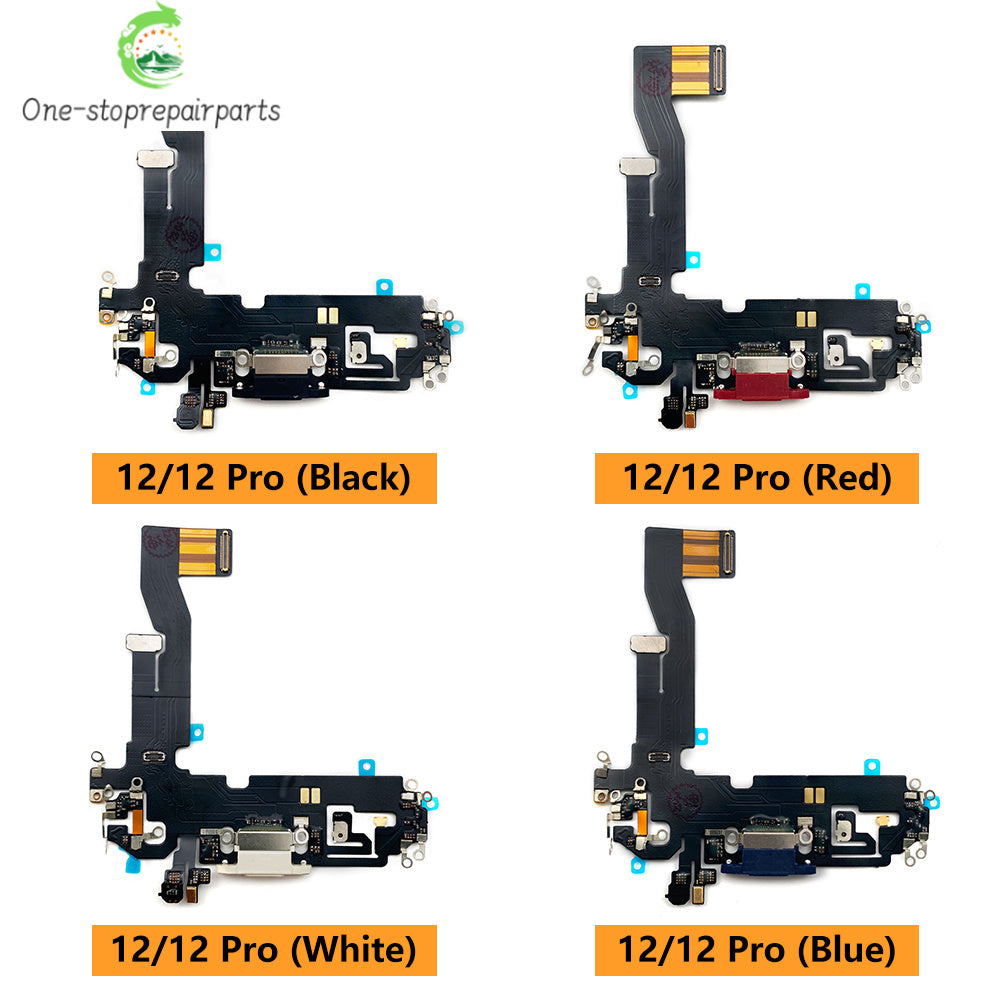 New USB Charging Port Charger Board Flex Cable For iPhone 12 Pro 12Pro Max Mini Dock Connector With Microphone iPhone phone repair parts