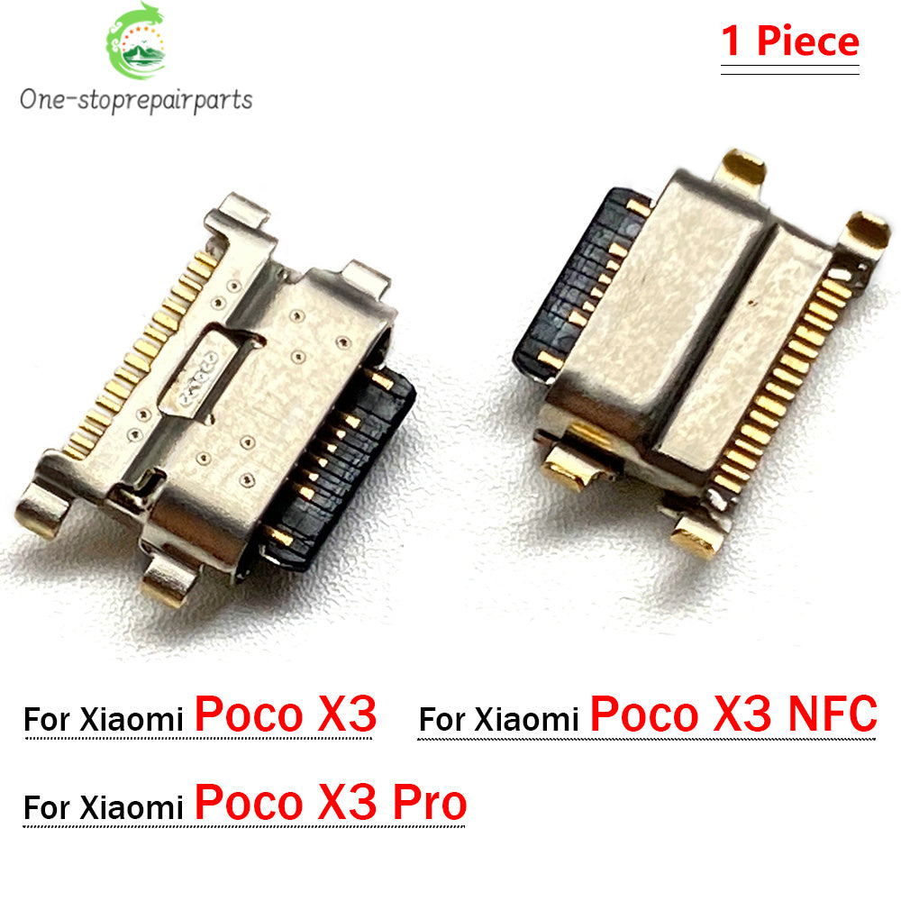 10Pcs, Micro USB Jack Charging Socket Charger Port Plug Dock Connector For Xiaomi Poco X3 X4 X5 M4 M5 F2 F4 F5 Pro GT 4G 5G  Xiaomi  Xiao mi phone repair parts
