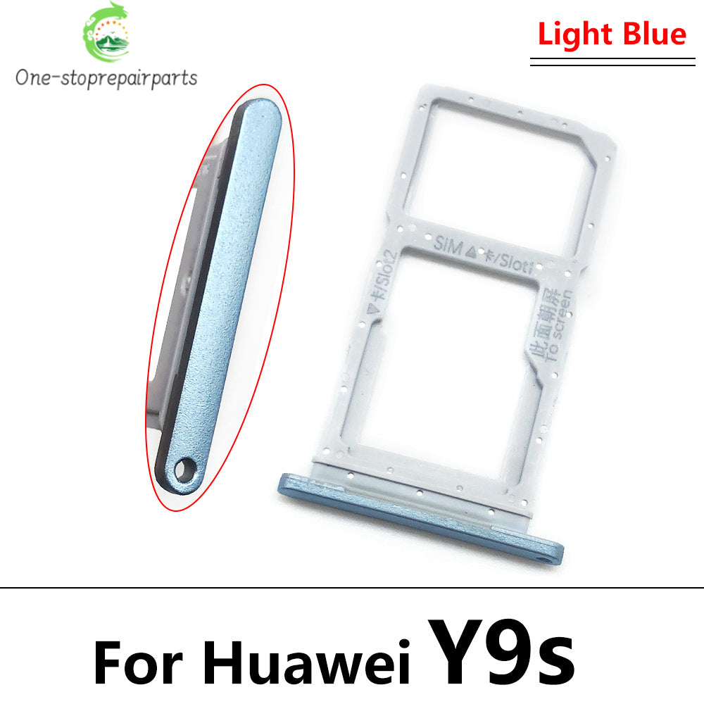 New For Huawei Y6S Y7A Y9S Micro Nano SIM Card Holder Tray Slot Holder Adapter Socket Huawei phone repair parts