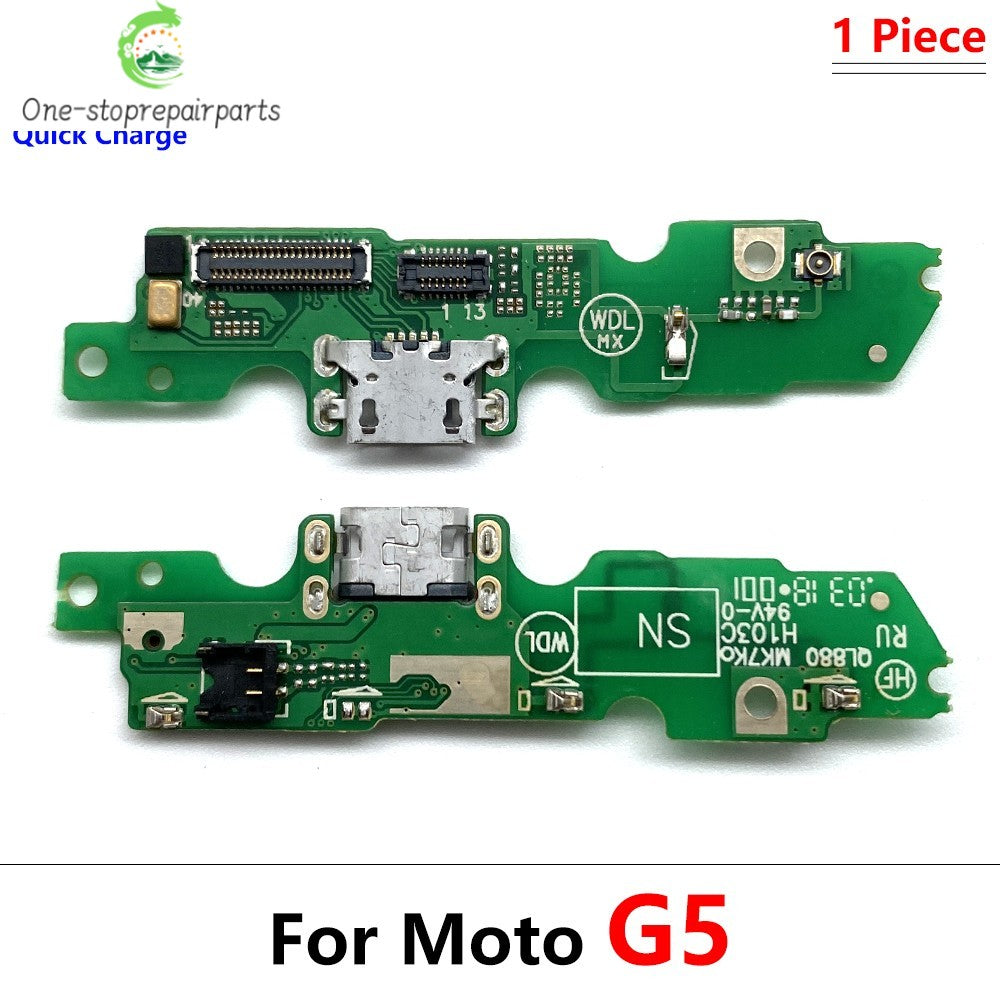 10Pcs/Lot, Dock Connector Micro USB Charger Charging Port Flex Cable Microphone Board For Moto G4 G5 G9 G8 G7 G6 Play Plus Power Motorola phone repair parts