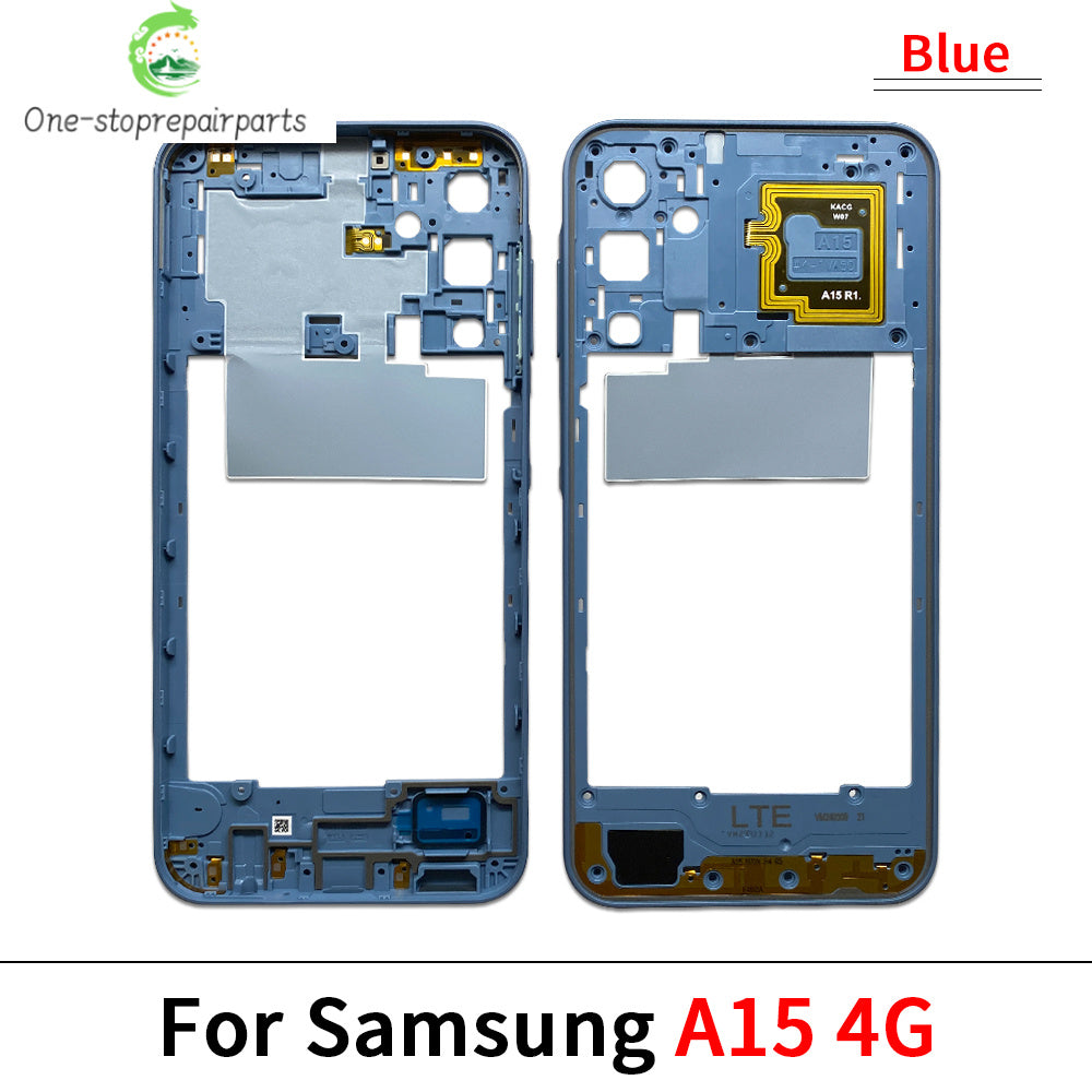 New For Samsung A15 4G A155F / A15 5G A156B / A05 / A05s / A25 5G Housing Middle Frame Bezel Middle Plate Cover Samsung phone repair parts