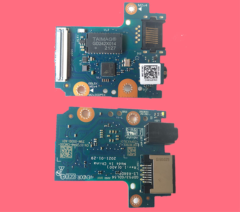 Dell G15 5510 5515 5511 5520 network port audio small board USB small board 091CKF 0F5X25 0PMY37 05N52P 07C6KC 0PXVKJ  LS-K668DAUGHTERBOARD