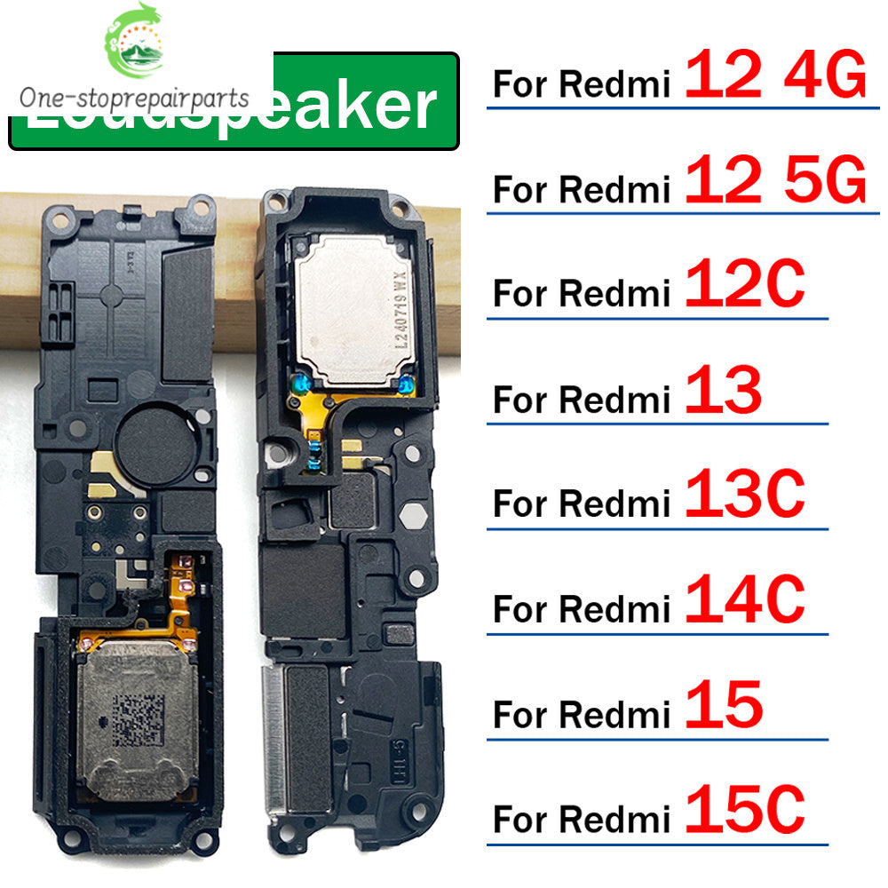 New Loud Speaker Ringer For Xiaomi Redmi 12 12C 13 13C 14C 15 15C 4G 5G Ringer Buzzer Flex Cable Replacement Parts Xiaomi  Xiao mi phone repair parts