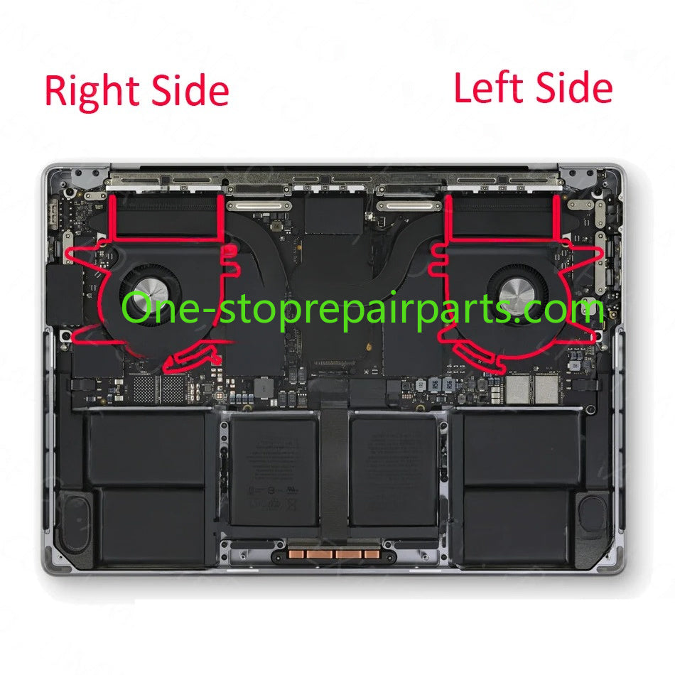 Laptop A2918 A2992 Fan for Macbook Pro M3 14.2" Left and Right Side CPU Fan Cooling Cooler Fan Pair 2023 Year Macbook repair parts