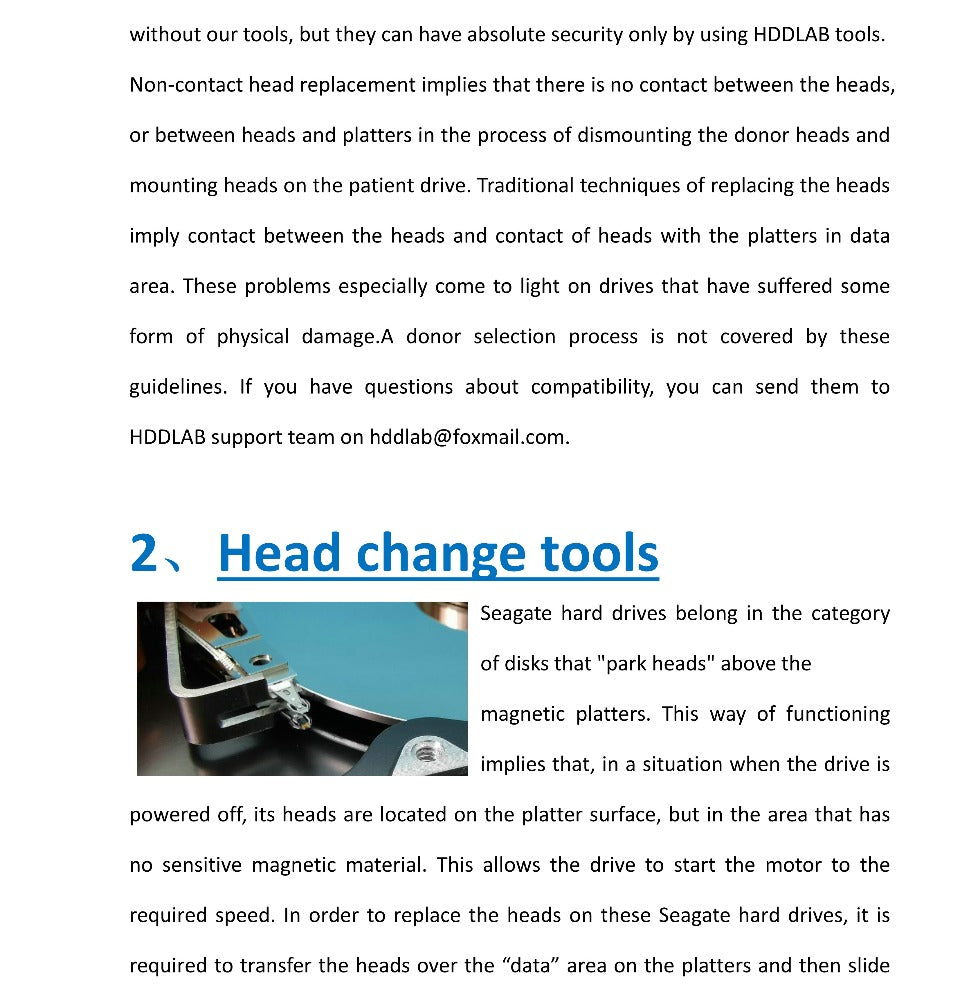 Seagate Head Replacement Tool 7200.12DM003 DM010 DM002 Head Replacement Tool Card Head Tool Repair Tools