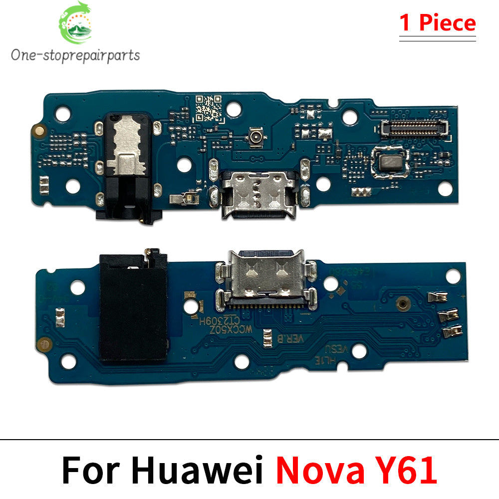 10Pcs, USB Charging Port Dock Charger Connector Board Flex Cable For Huawei Nova 10 11 11i 12 12i Pro Se Y60 Y61 Y70 Y71 Y90 Y91 Huawei phone repair parts