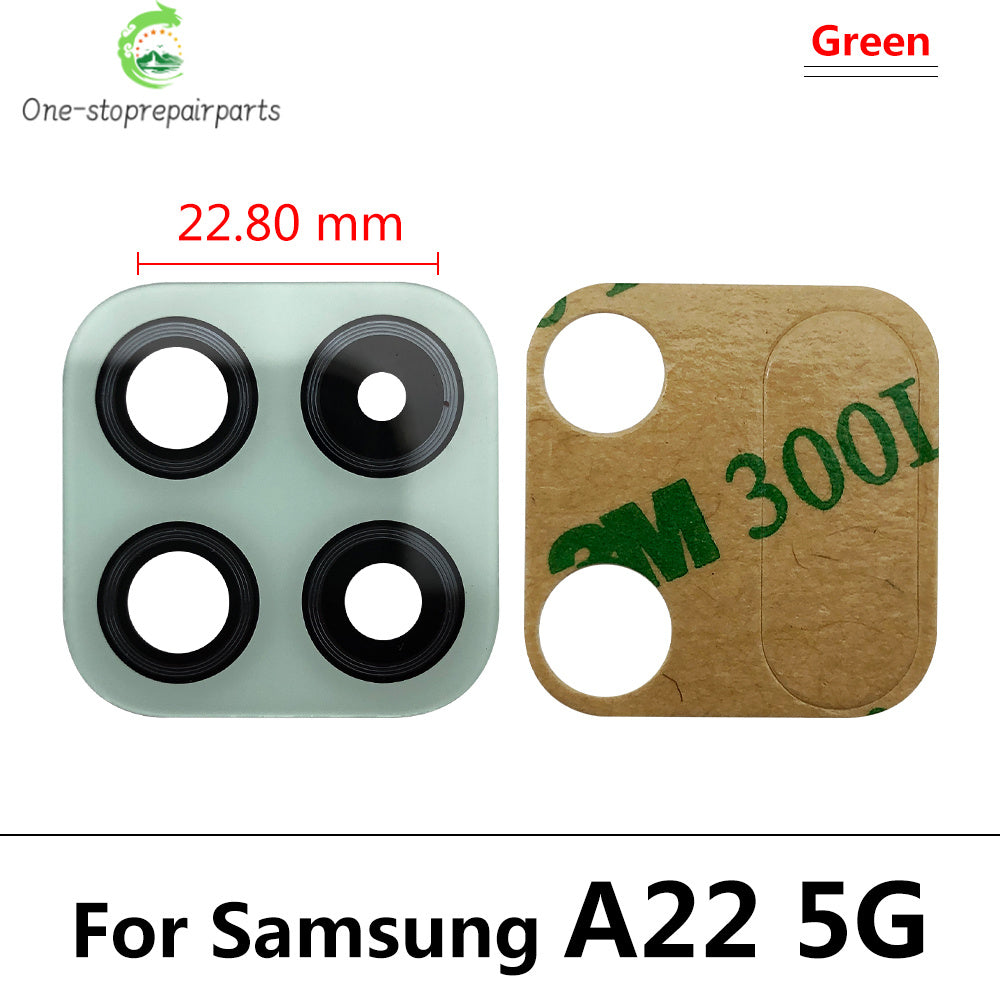 10Pcs, Back Rear Camera Glass Lens For Samsung A22 A32 A42 A52 A72 A33 A53 A73 4G 5G  With Adhesive