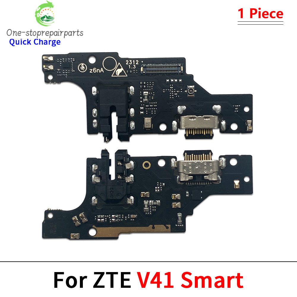 USB Charger Charging Dock Port Connector Flex Cable For ZTE V10 V30 V40 V50 V40s V41 V60 Vita Smart Design Axon 40 50 60 Lite ZTE phone repair parts