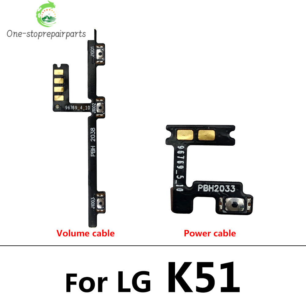 Power Flex Cable ON OFF Switch Button Flex Cable For LG K22 K50s k51 k51s K40 K40s K41s K61 K42 K52 K62 K12 Plus Replacement   LG phone repair parts