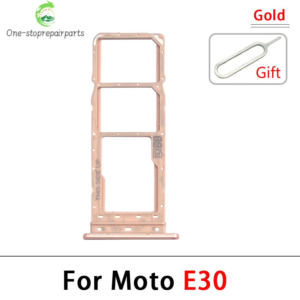 New For Motorola Moto E6i E20 E30 E40 E32 Edge 20 Pro SIM Card Slot SD Card Tray Holder Adapter Motorola phone repair parts