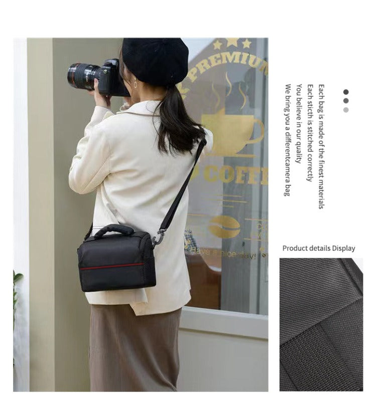Canon Sony Single Shoulder Oblique Span Universal Camera Bag Micro Single SLR Moisture-proof Waterproof Shockproof Portable Digital Camera Bag Digital camera accessories