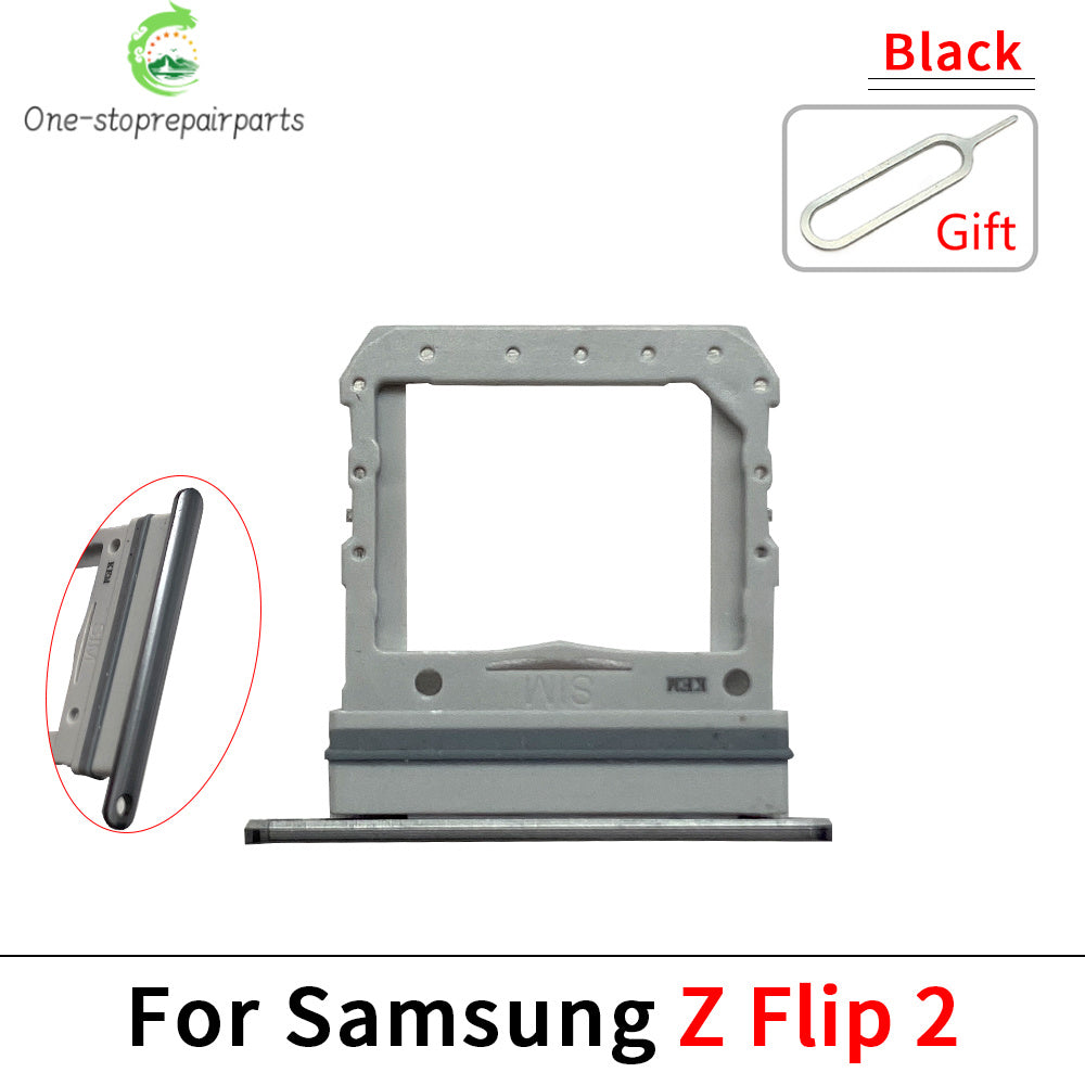10Pcs/Lot, New For Samsung Z Flip 2 3 4 5 6 5G F711 F721 F731 F741 SIM Card Tray Slot Holder Adapter Accessories Samsung phone repair parts