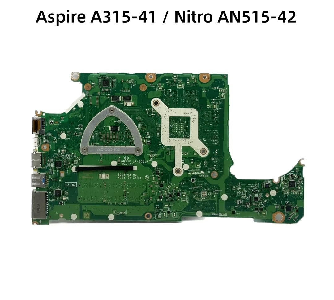 DH5JV LA-G021P For Acer Aspire AN515-42 A315-41 Laptop Motherboard With R3-2200 R5-2500 R7-2700 CPU UMA NB.GY911.007 NBGY911003 Acer laptop repair parts