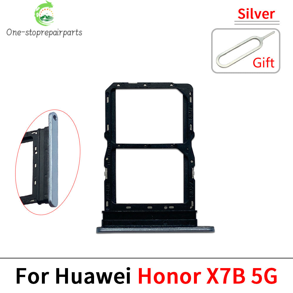 New SIM Card Slot SD Card Tray Holder Adapter For Huawei Honor X7 X7A X7B X7C Replacement Parts Huawei phone repair parts