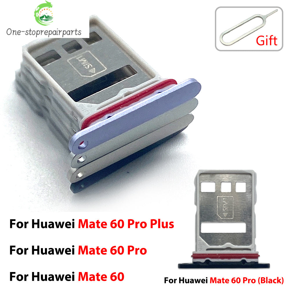 SIM Card Tray Slot Holder Adapter Accessories For Huawei Mate 50 60 Pro Plus 4G 5G Huawei phone repair parts