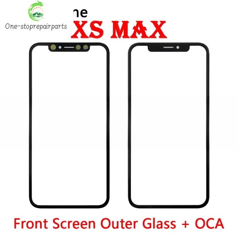 New Front Screen Outer Glass With OCA For iPhone X XS MAX XR 11 12 13 14 Pro Max Mini Plus Phone Repair iPhone phone repair parts