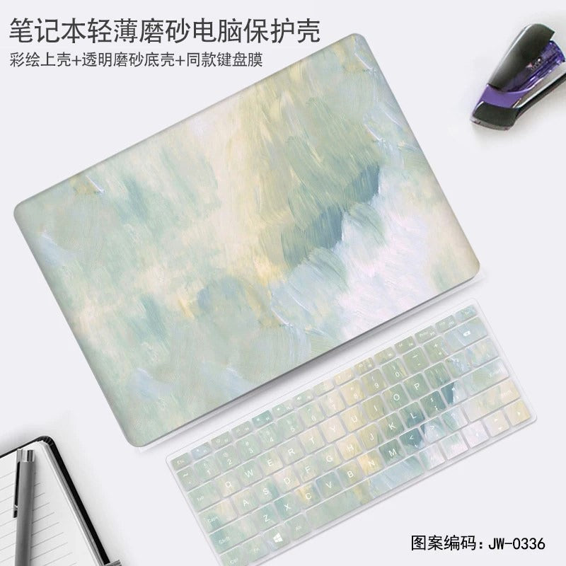 Oil painting wind protective case for Huawei 11 "12" 13 "14" 15 "16" matebook 14 MateBook XPro 16S 13S MateBook D14/SE Honor MagicBook X 15 16 protective case, notebook case film Laptop accessories