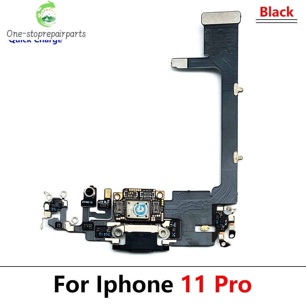 New For iPhone 11 12 13 14 15 Pro 11Pro 12Pro 13Pro Max Mini Plus USB Charger Charging Dock Port Connector Microphone Flex Cable  iPhone phone repair parts