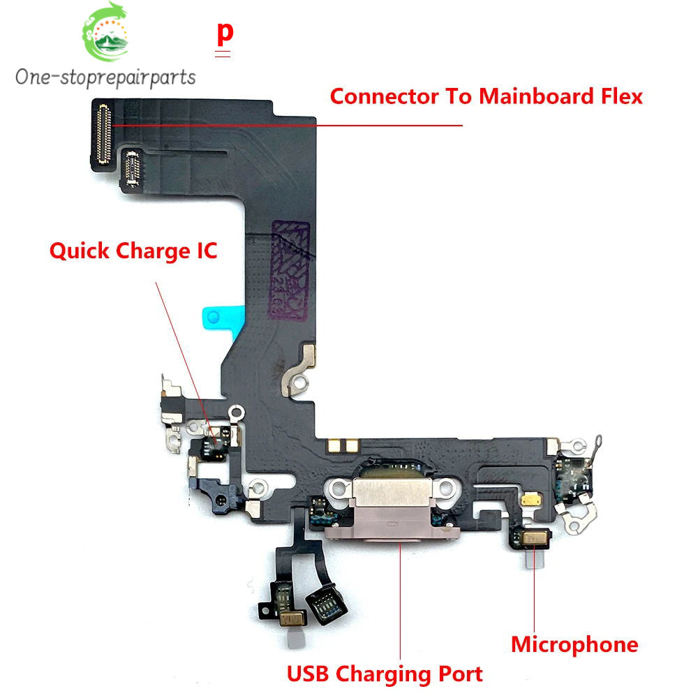 New For iPhone 13 Pro 13Pro Max Mini USB Port Charger Dock Plug Connector Charging Board FLex Cable Mic Microphone Board iPhone phone repair parts