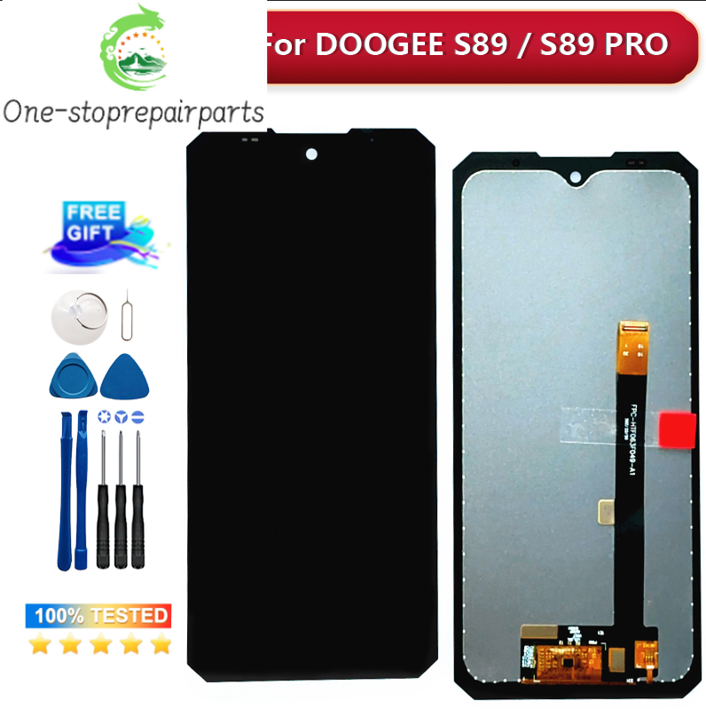 6.3' Original For DOOGEE S89 / S89 Pro LCD Display Touch Screen 100% Test S89 Pro Digitizer Assembly Replacement Repair Parts Doogee phone repair parts
