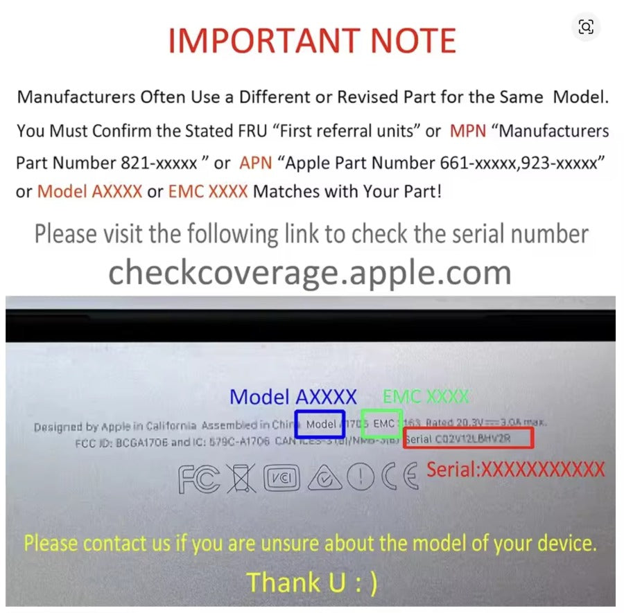 MacBook LCD Screen Rubber Bezel Ring A1706 A1989 A1707 A2141 A2338 A2337 A1932 A2442 A2485 A2681 A2941 A3404 Middle Frame Seal Macbook repair parts
