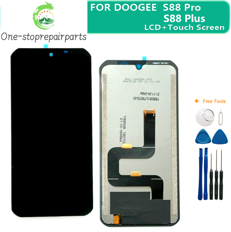 New Original Touch Screen LCD Display LCD Screen Fo DOOGEE S88 Plus DOOGEE S88 Pro Replacement Parts + Disassemble Tools Doogee phone repair parts