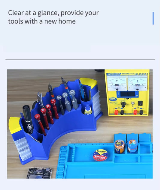 MECHANIC MT-BR5 MT-BR10 Repair Storage Rack for Screwdriver Tweezers Parts Container Tools Professional Repair Tools