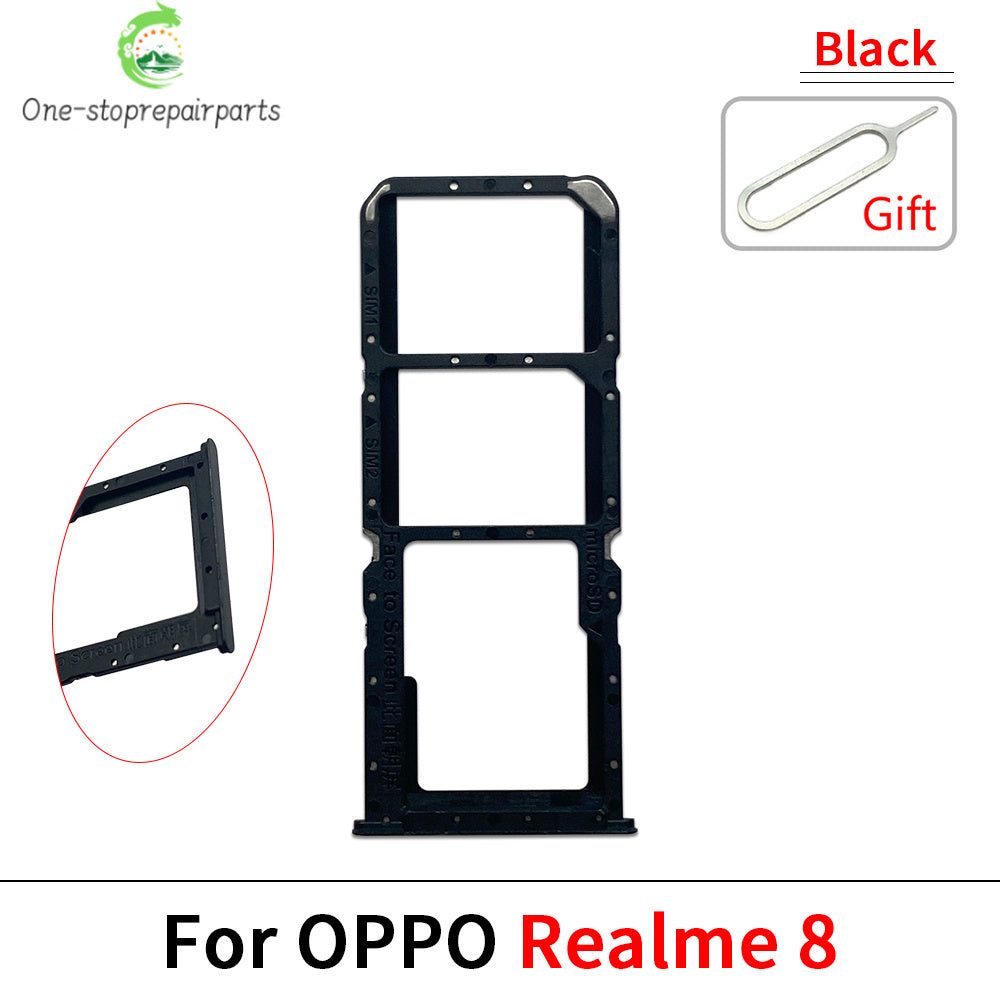 New For OPPO Realme 7 8 9 Pro 4G 5G SIM Card Tray Slot Holder Replacement Parts Realme phone repair parts