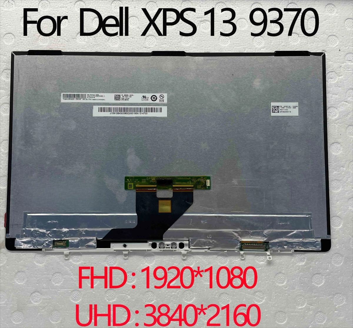 13.3 inch For Dell XPS 13 9370 1920*1080 3840*2160 B133ZAN02.1 LQ133D1JX31 LCD Touch Screen  Digitale Display Assembly Dell laptop repair parts