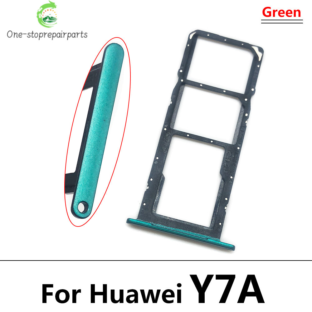 New For Huawei Y6S Y7A Y9S Micro Nano SIM Card Holder Tray Slot Holder Adapter Socket Huawei phone repair parts