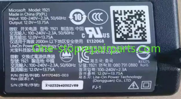 Microsoft Xbox Series S/X Console Power Supply AC Power Supply Adapter 1921 M117048S-003 internal Power Supply Unit PSU Xbox Series S gaming console game console power supply