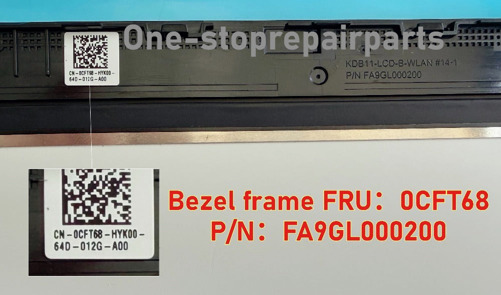 Y80M6 11.6" lcd touch screen w/ bezel HD 1366x768 for Dell Chromebook CC11260 2-in-1 0WFCFG 6CN8D 30 Pin display panel with frame lcd assembly DELL laptop repair parts