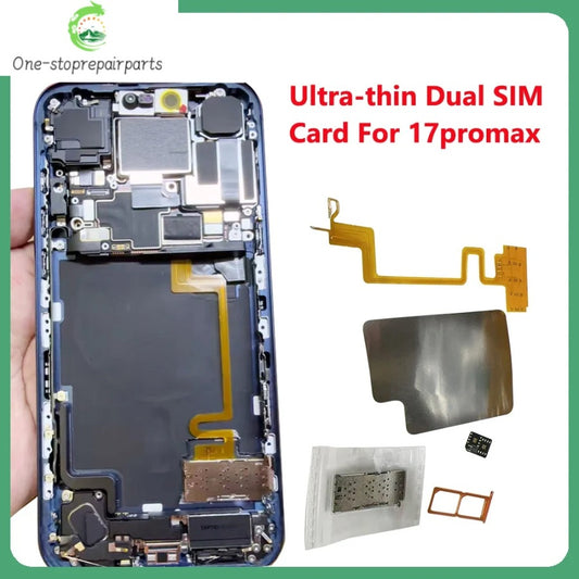 Ultra-thin Dual Card for iPhone 17 Pro Max US Version Esim to Sim Flex Cable Built-in MEP Solution Support Super Snow IC Professional Repair Tools