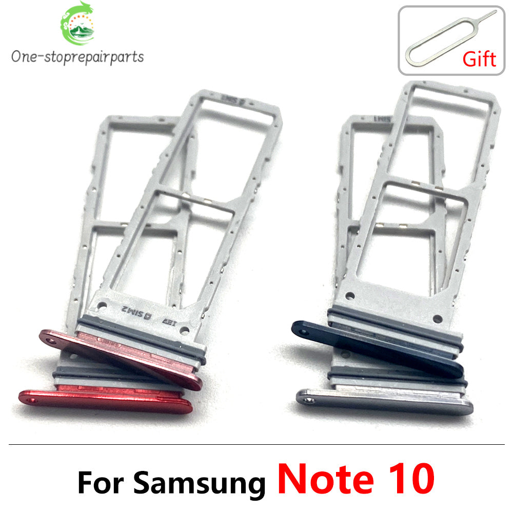 New Sim Card Tray Reader Socket Slot Holder For Samsung Note 10 Plus Lite / Note 20 Ultra Dual SIM Replacement Part Samsung phone repair parts